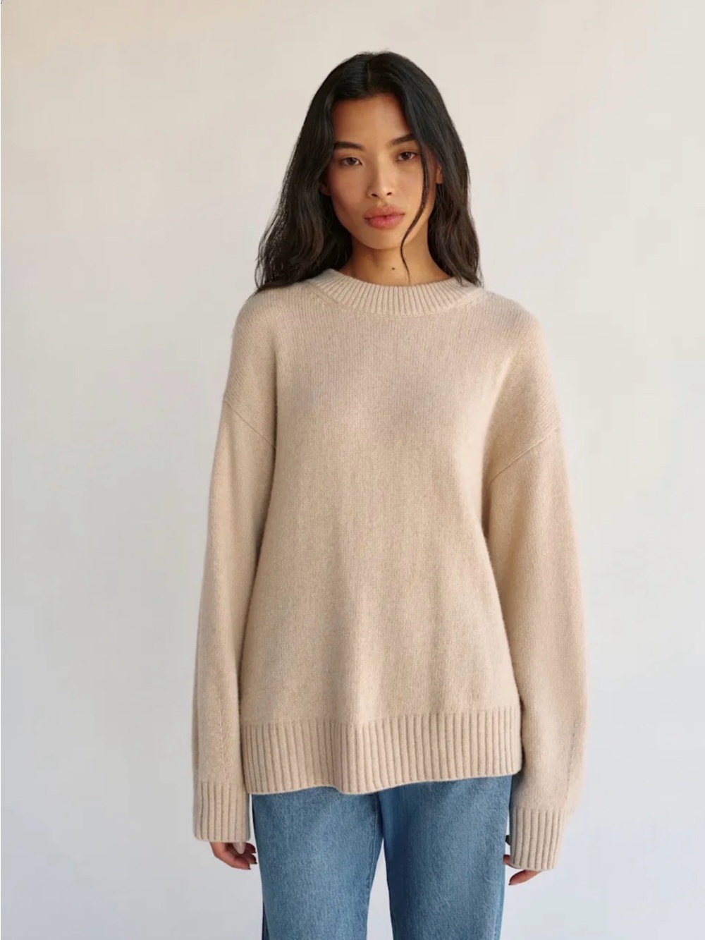REFORMATION Cove Cashmere Sweater in Toast S